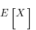 E[X]